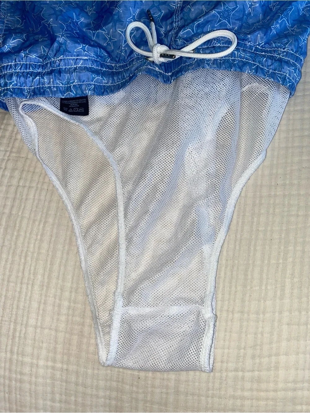 Slate & Stone Men’s Blue Starfish Swim Trunks – Size L